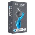 Перчатки нитриловые BENOVY Nitrile Chlorinated нестерильные неопудренные текстурированные на пальцах, голубые 50 пар