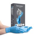 Перчатки нитриловые BENOVY Nitrile Chlorinated нестерильные неопудренные текстурированные на пальцах, голубые 50 пар
