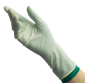 Перчатки латексные хирургические с индикацией прокола BENOVY Sterile Latex PI стерильные анатомической формы с изогнутыми пальцами 25 пар