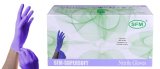 Перчатки смотровые нитриловые SFM нестерильные неопудренные 100 пар фиолетово-голубые
