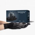 Перчатки нитриловые BENOVY Nitrile Chlorinated  нестерильные неопудренные текстурированные на пальцах, черные